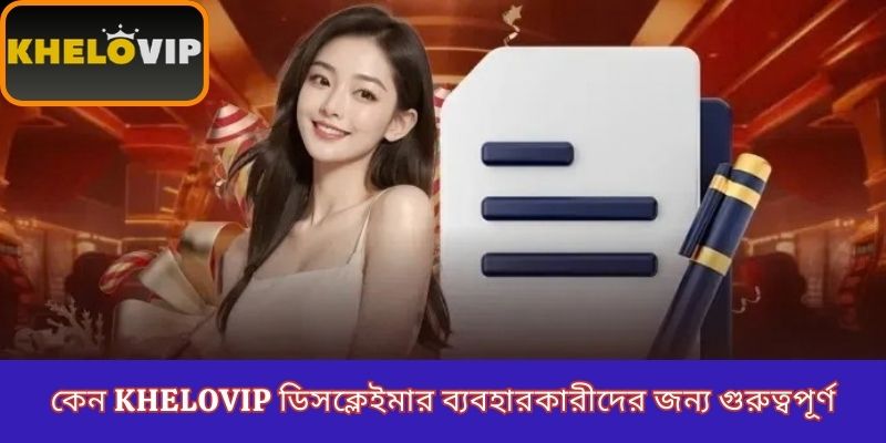 কেন KheloVIP ডিসক্লেইমার ব্যবহারকারীদের জন্য গুরুত্বপূর্ণ